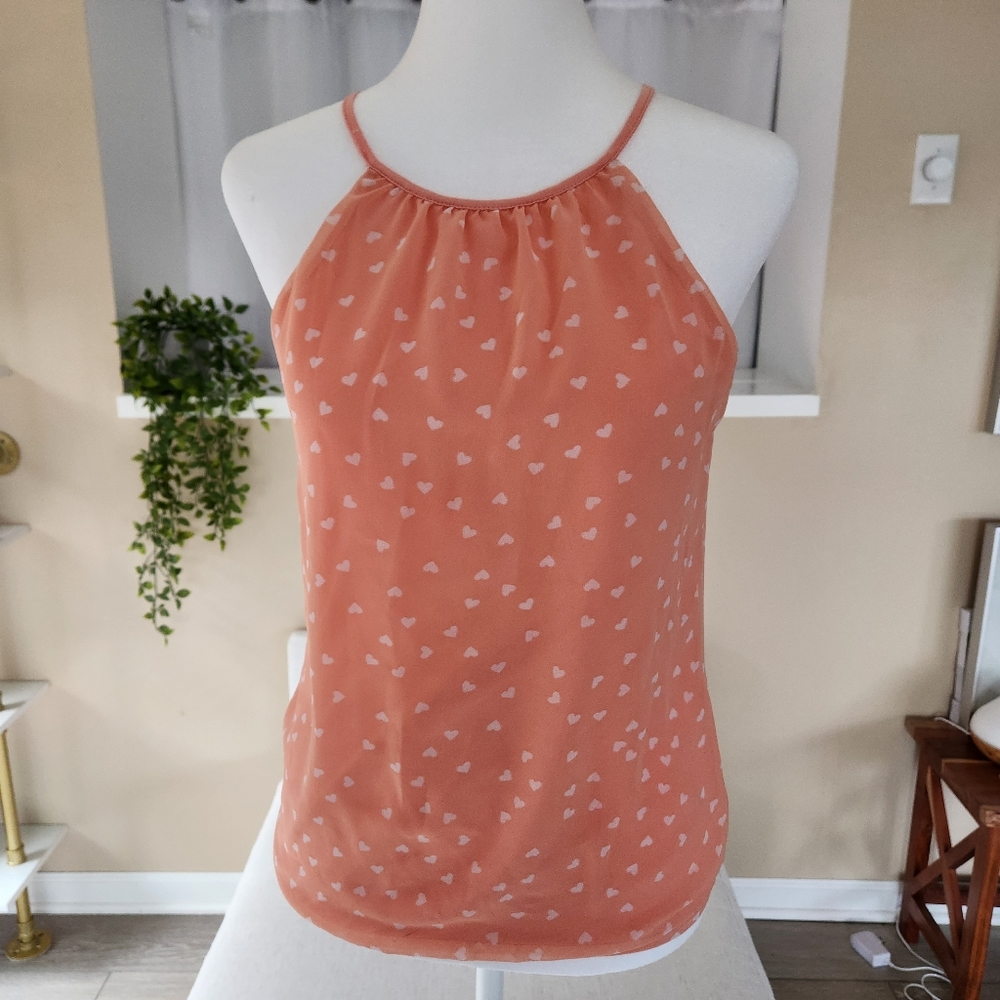 EXPRESS Tank Blouse For Women Peach Color Mid Length Size SX